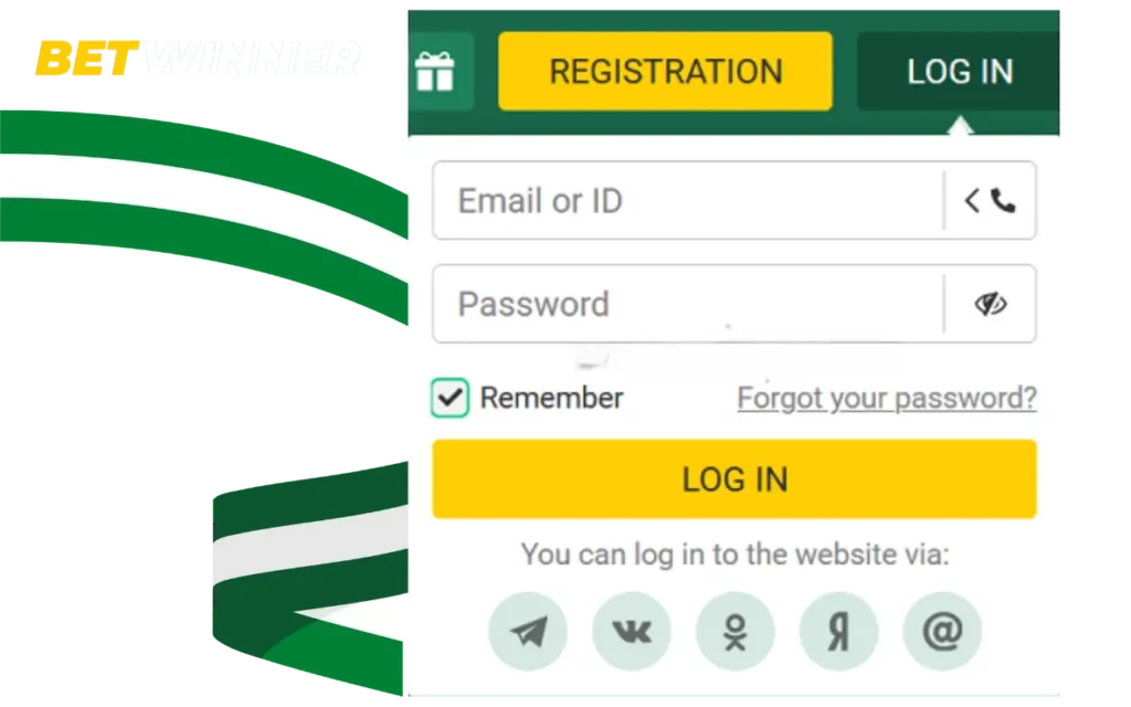 Betwinner Social Media Login