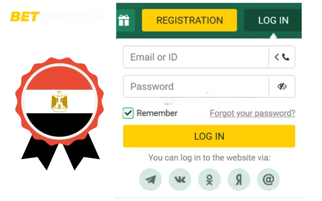 تسجيل الدخول إلى وسائل التواصل الاجتماعي Betwinner