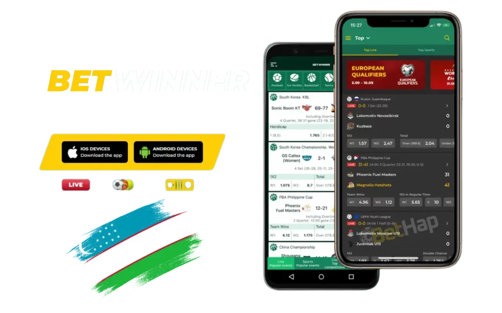 Betwinner mobil ilovasi